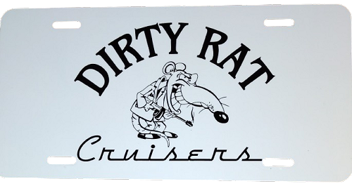 Custom printed vanity license plate 