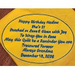 Quilt Label #2 -  1 or 2  Colors with Border Font: Courgette 