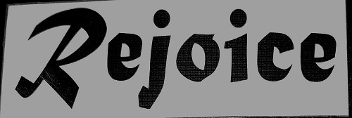 Rejoice - Auto Decal - Vinyl - Black 